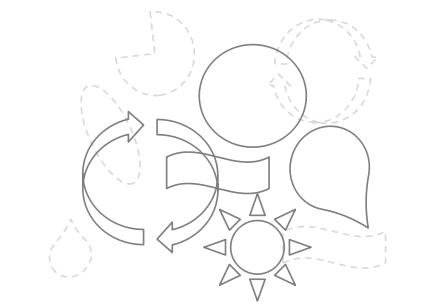 陽(yáng)光、循環(huán)、綠色、科技因素構(gòu)成正能量科技新LOGO圖形聯(lián)想
